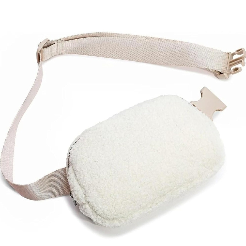 White Sherpa Belt Bag